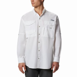 Columbia PFG Bonehead™ Långärmad Tröja Herr Vita (PLMQA6903)